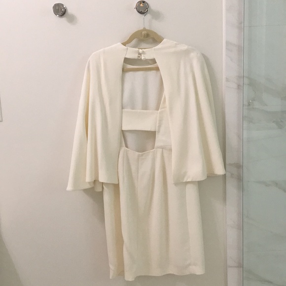 Tracy Reese white caped dress - Picture 2 of 5